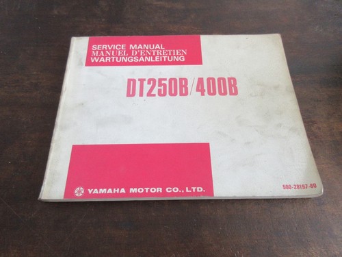 Yamaha dt250b dt400b 1974 - dt250b,